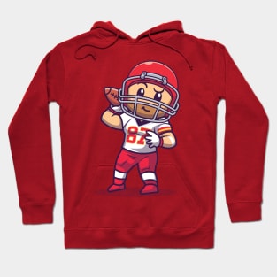 Travis Kelce - White Hoodie